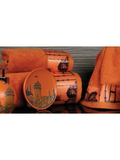 Полотенце с печатью Istanbul Oranj (оранжевый)