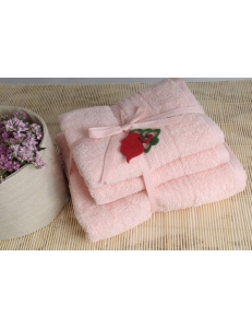 Shalla полотенца Somon (св. розовый) набор 3шт